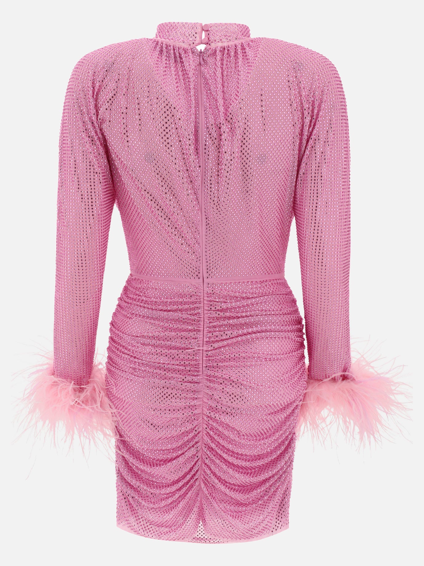 Mini dresses 96% polyester 4% elastane  Pink - Self-portrait Women | PDP | VIETTI Online Store | thumbnail_2