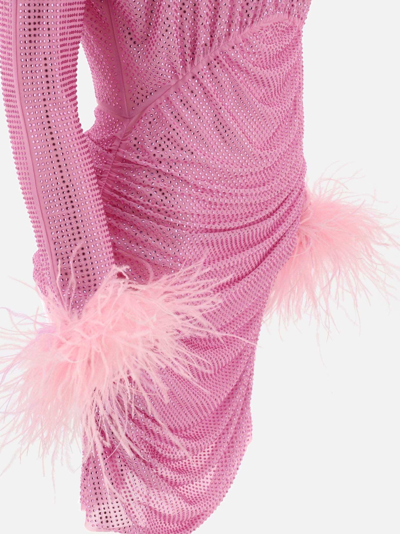 Mini dresses 96% polyester 4% elastane  Pink - Self-portrait Women | PDP | VIETTI Online Store | thumbnail_4