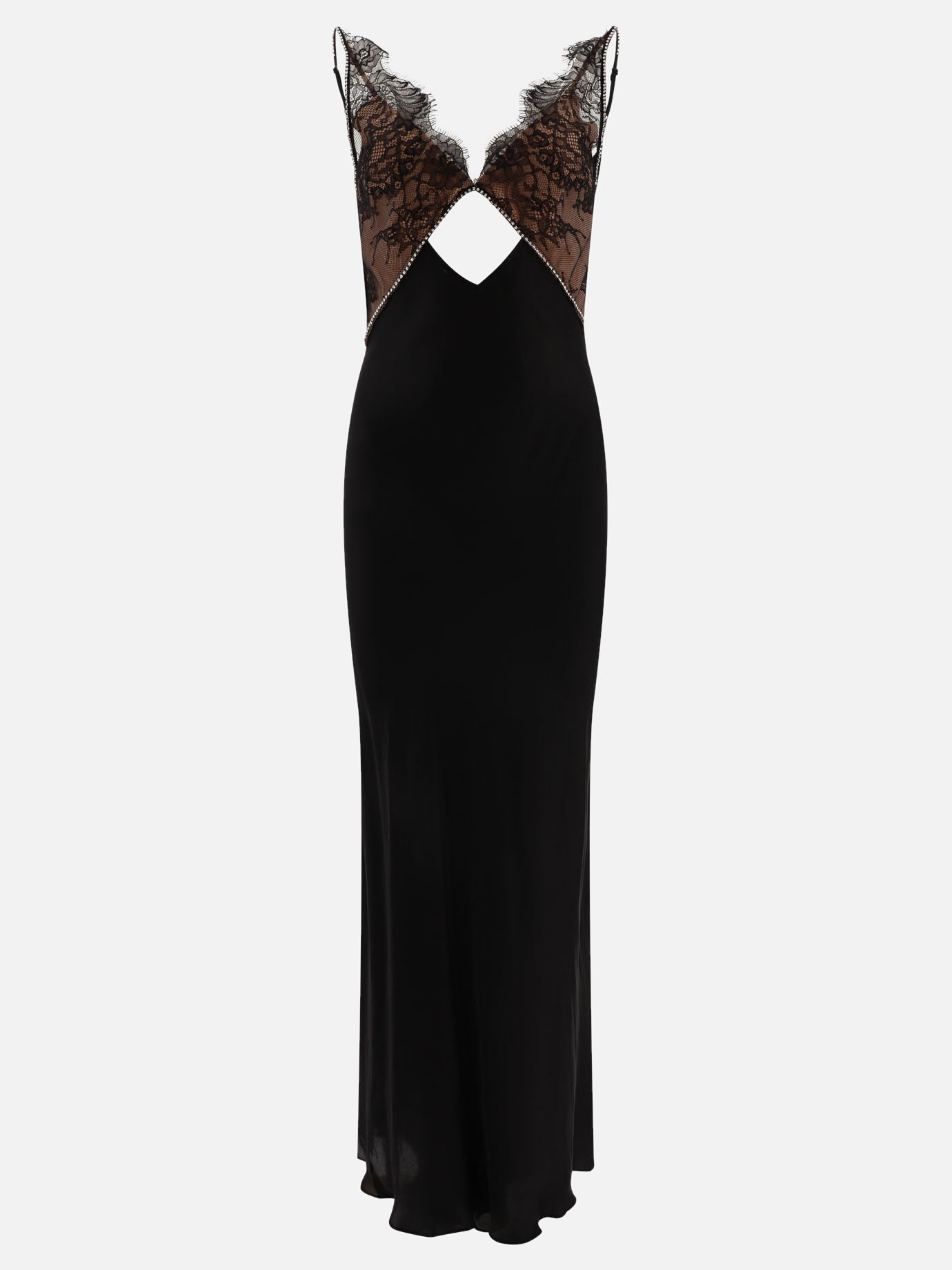 Long dresses 100% viscose  Black - Self-portrait Women | PDP | VIETTI Online Store | Zoom-Modal
