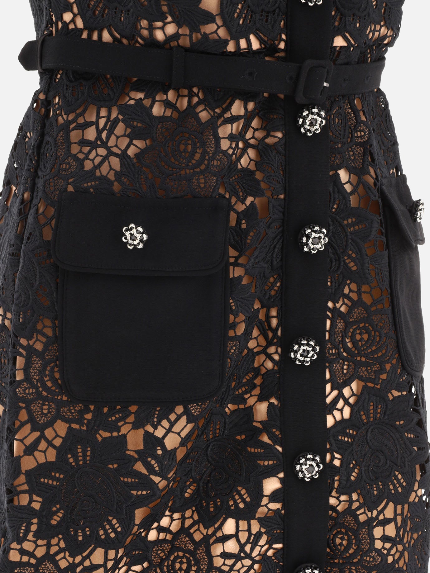 Mini dresses 100% polyester  Black - Self-portrait Women | PDP | VIETTI Online Store | thumbnail_4
