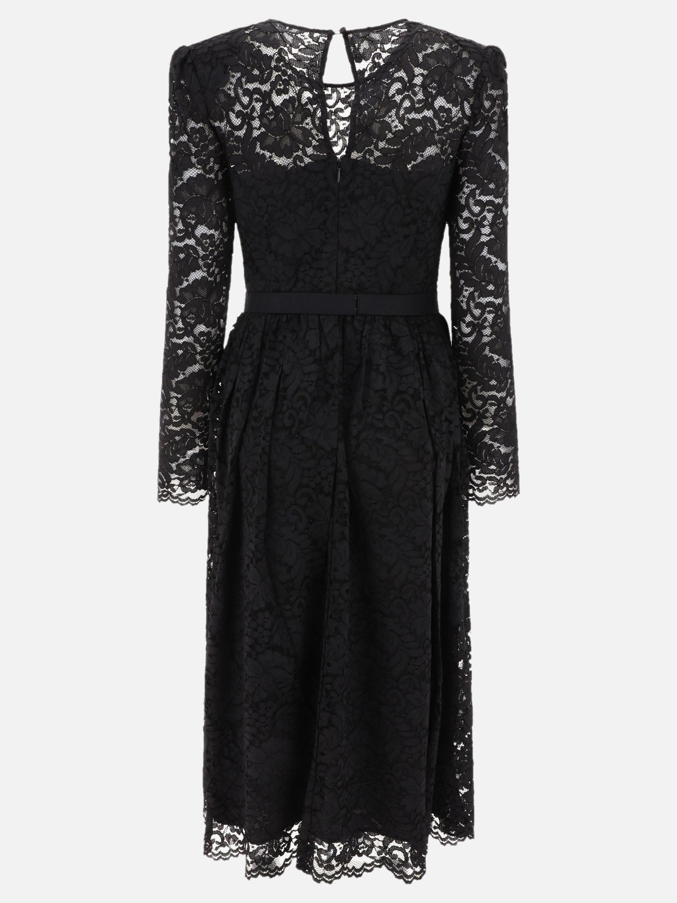 Midi dresses 77% polyamide 23% viscose  Black - Self-portrait Women | PDP | VIETTI Online Store | Zoom-Modal_2
