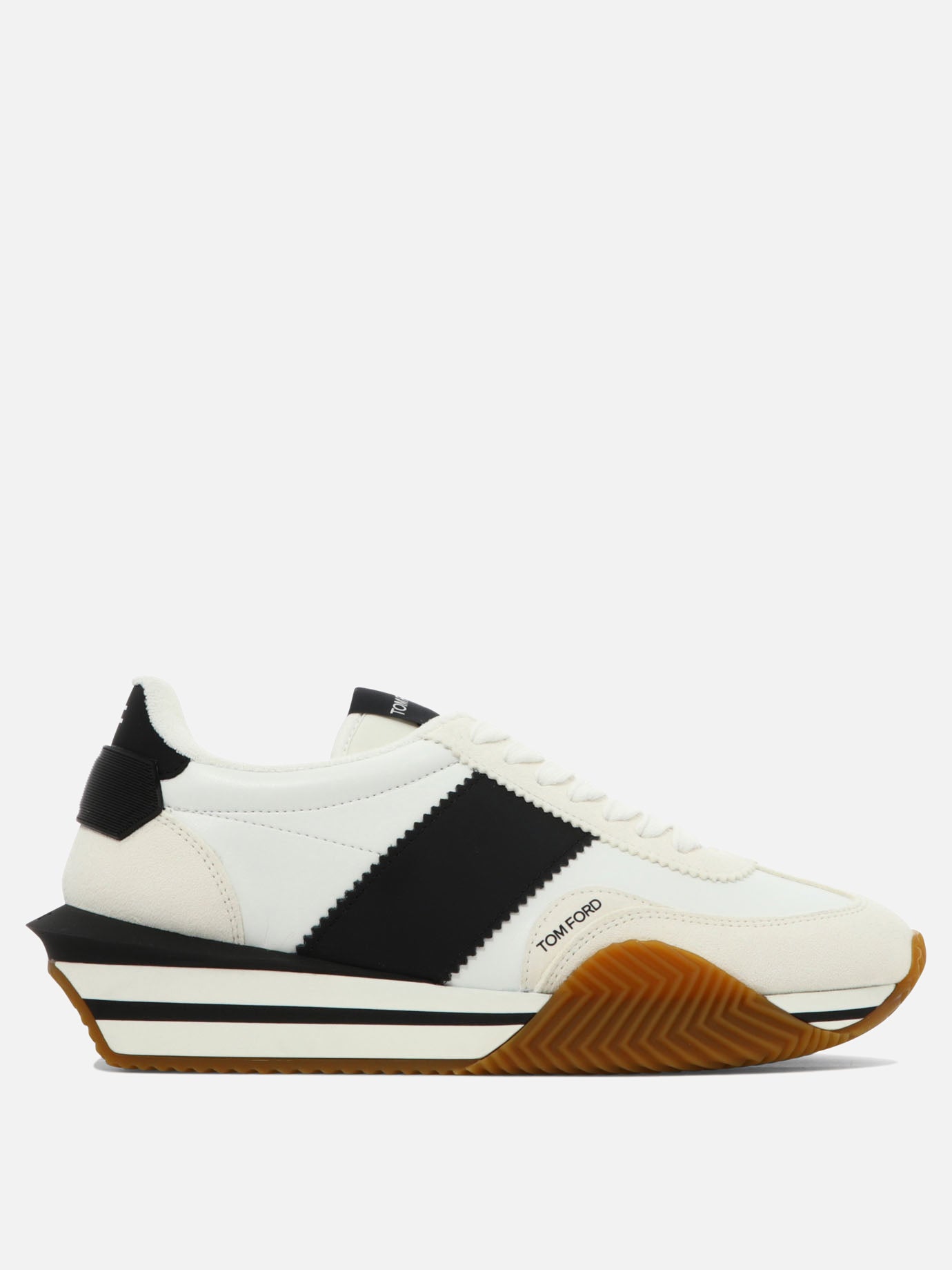 Low top sneakers 60% calf leather 40% polyamide - 100% rubber  White - Tom Ford Men | PDP | VIETTI Online Store | thumbnail