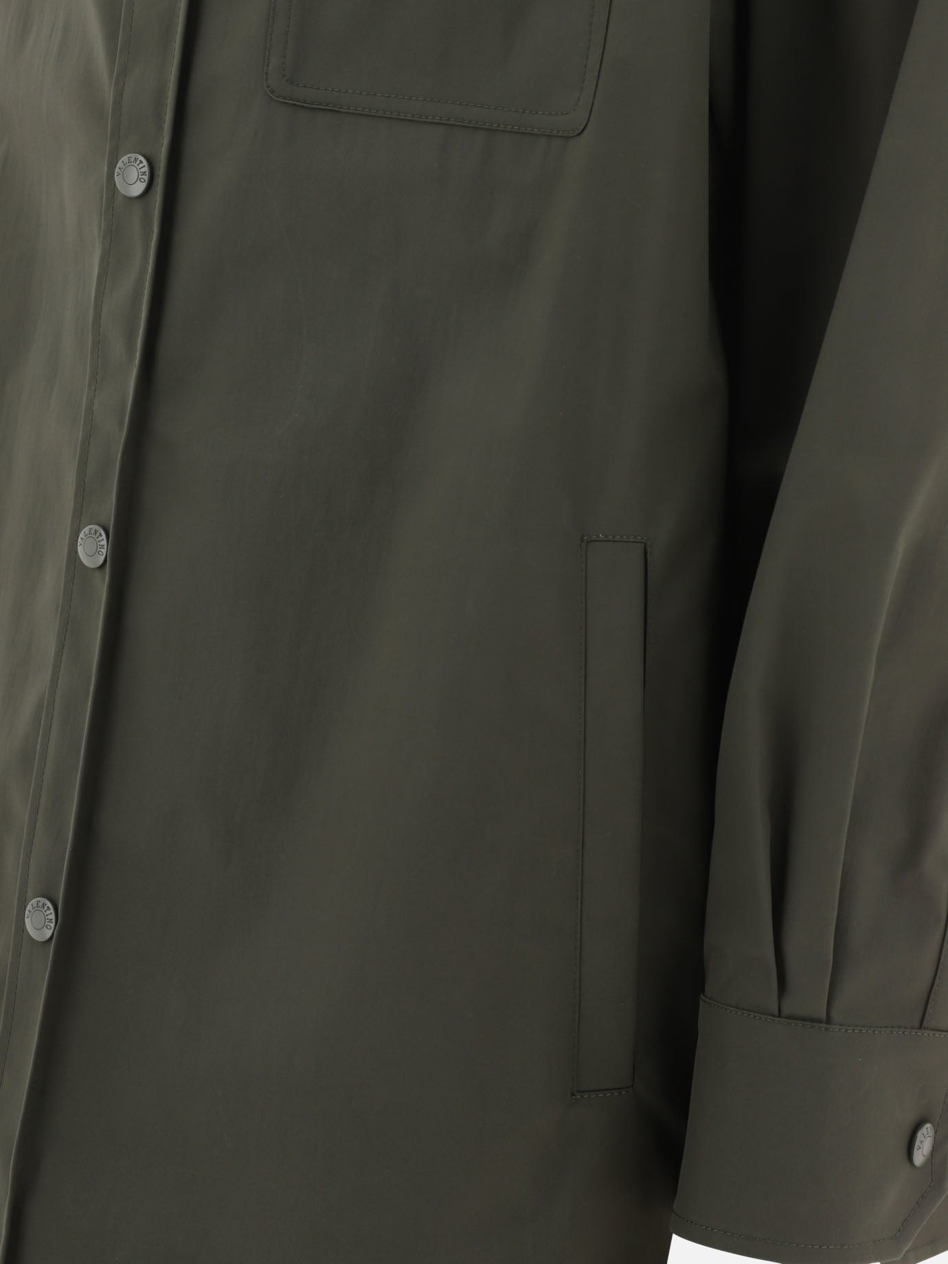 Overshirt jackets 4V3CIA9ACKV  Green - Valentino Men | PDP | VIETTI Online Store | thumbnail_4