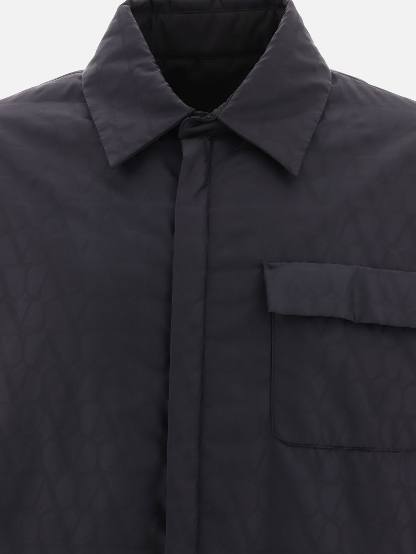 Overshirt jackets 100% polyamide - Padding: polyester  Black - Valentino Men | PDP | VIETTI Online Store | thumbnail_5