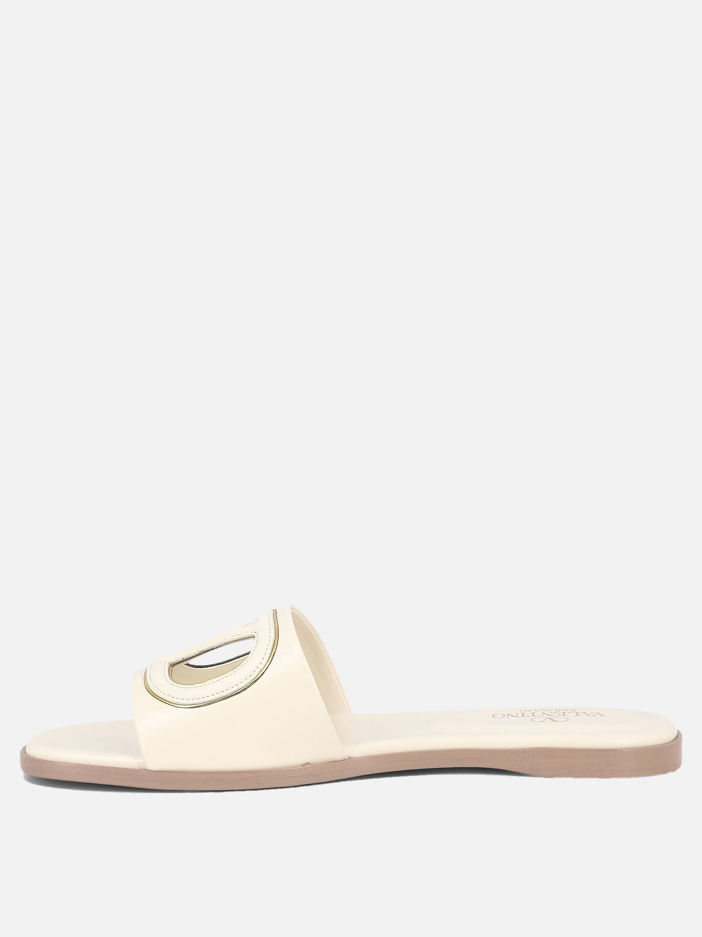 Flat sandals 100% leather - 100% leather  White - Valentino Garavani Women | PDP | VIETTI Online Store | Zoom-Modal_3
