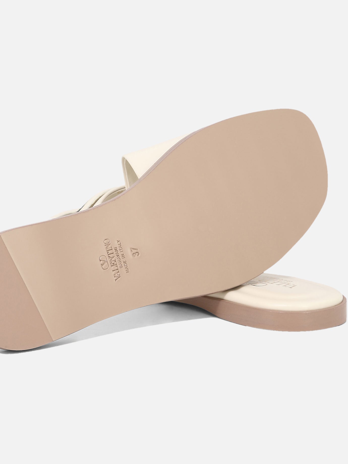 Flat sandals 100% leather - 100% leather  White - Valentino Garavani Women | PDP | VIETTI Online Store | Zoom-Modal_5
