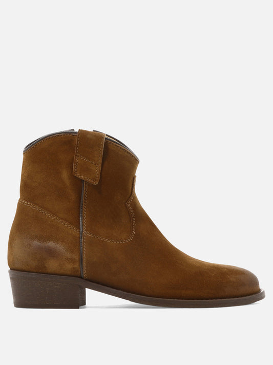 Cowboy 100% suede - 100% leather  Brown - Via Roma 15 Women | PLP | VIETTI Online Store 
