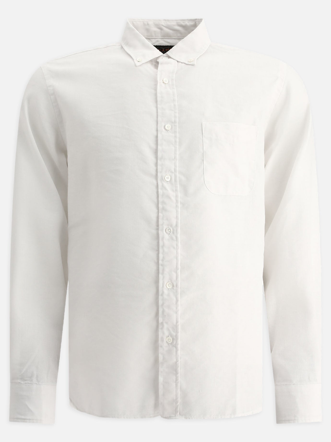 Linen shirt with chest pocket