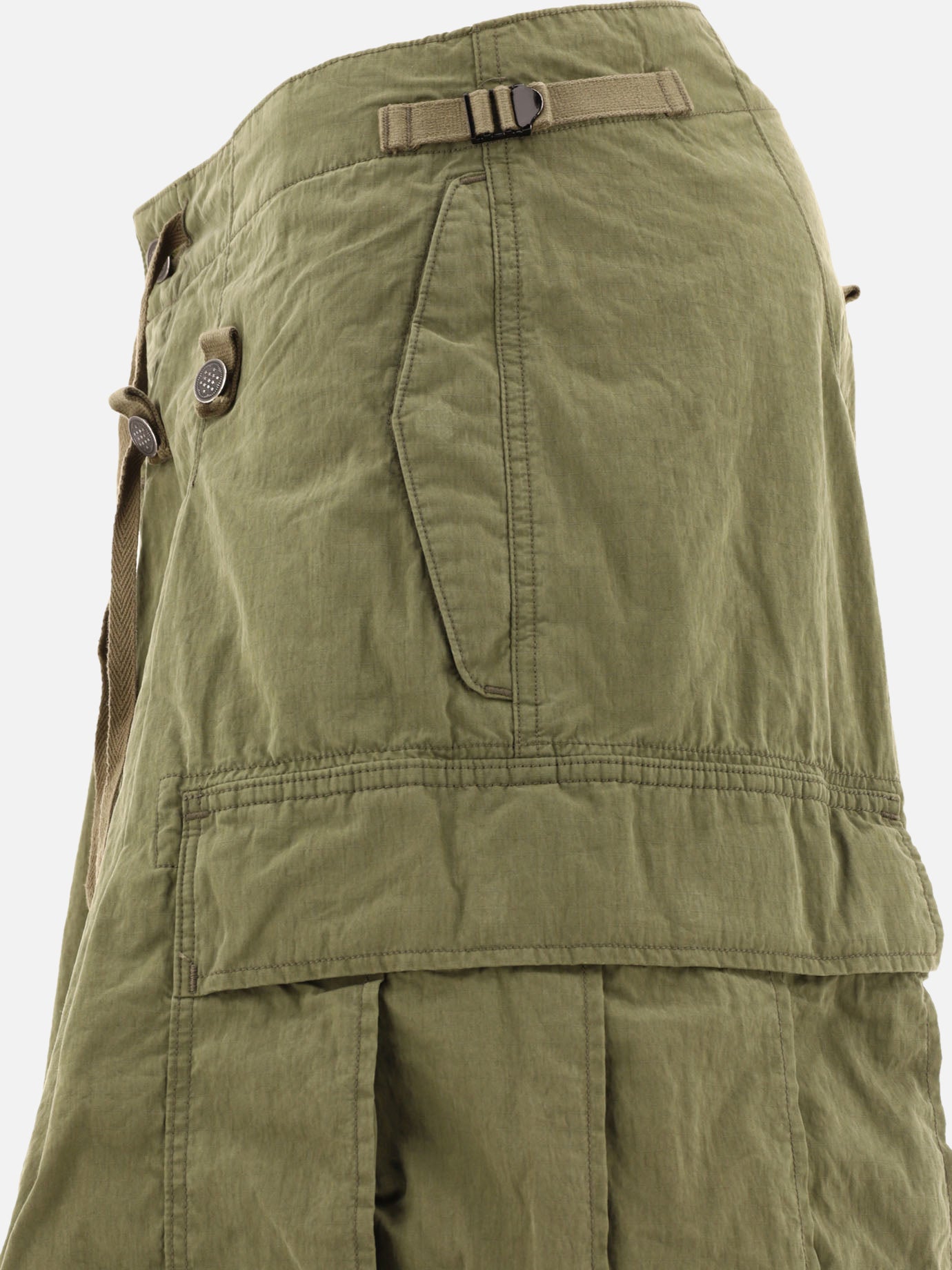 KAPITAL "Ripstop Jumbo" cargo trousers Green