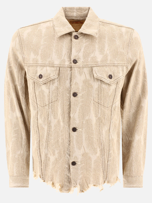 Denim jackets Print  Beige - KAPITAL Men | PLP | VIETTI Online Store 
