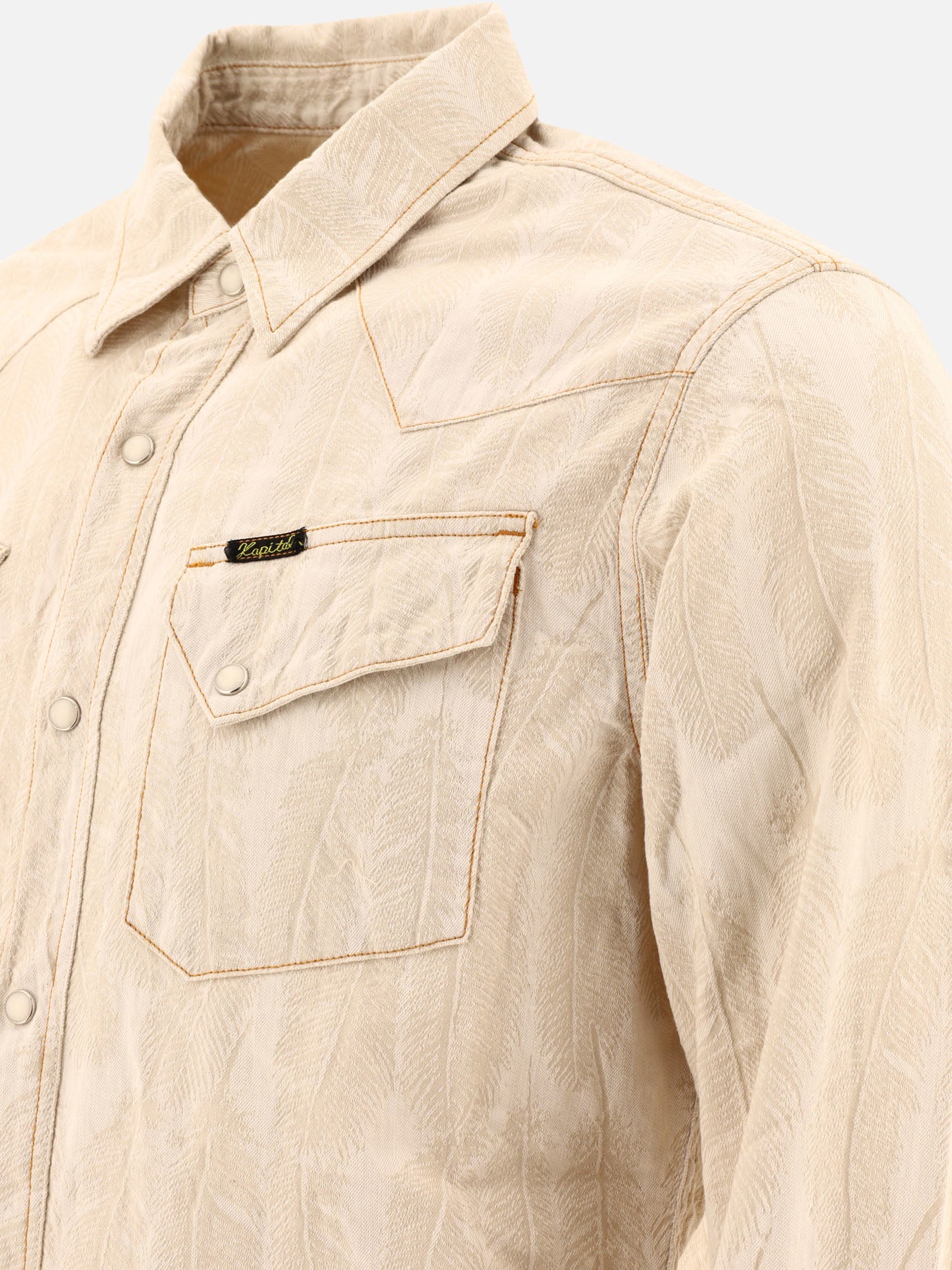 KAPITAL "Magpie" western shirt Beige