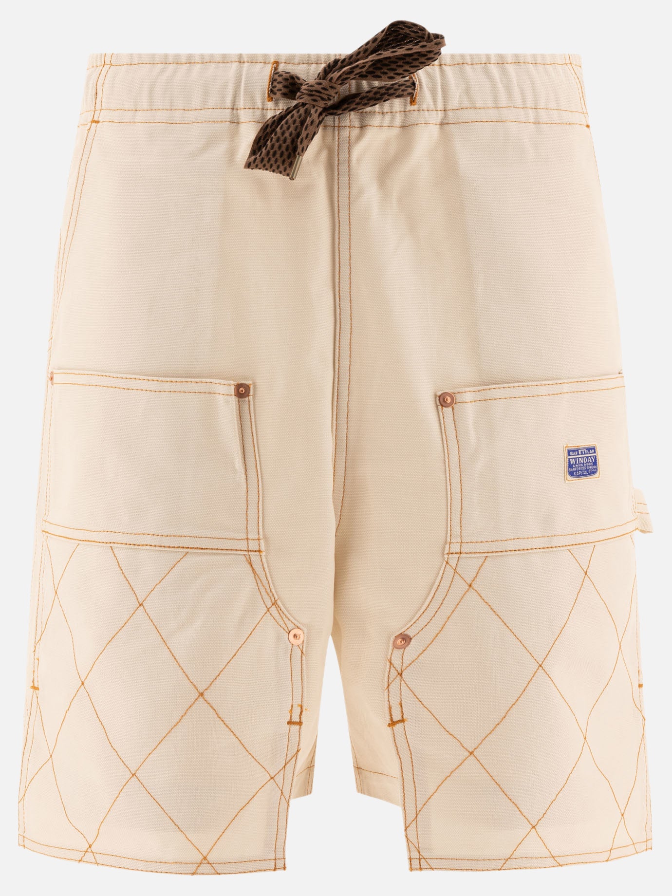 KAPITAL "W-Knee" shorts Beige