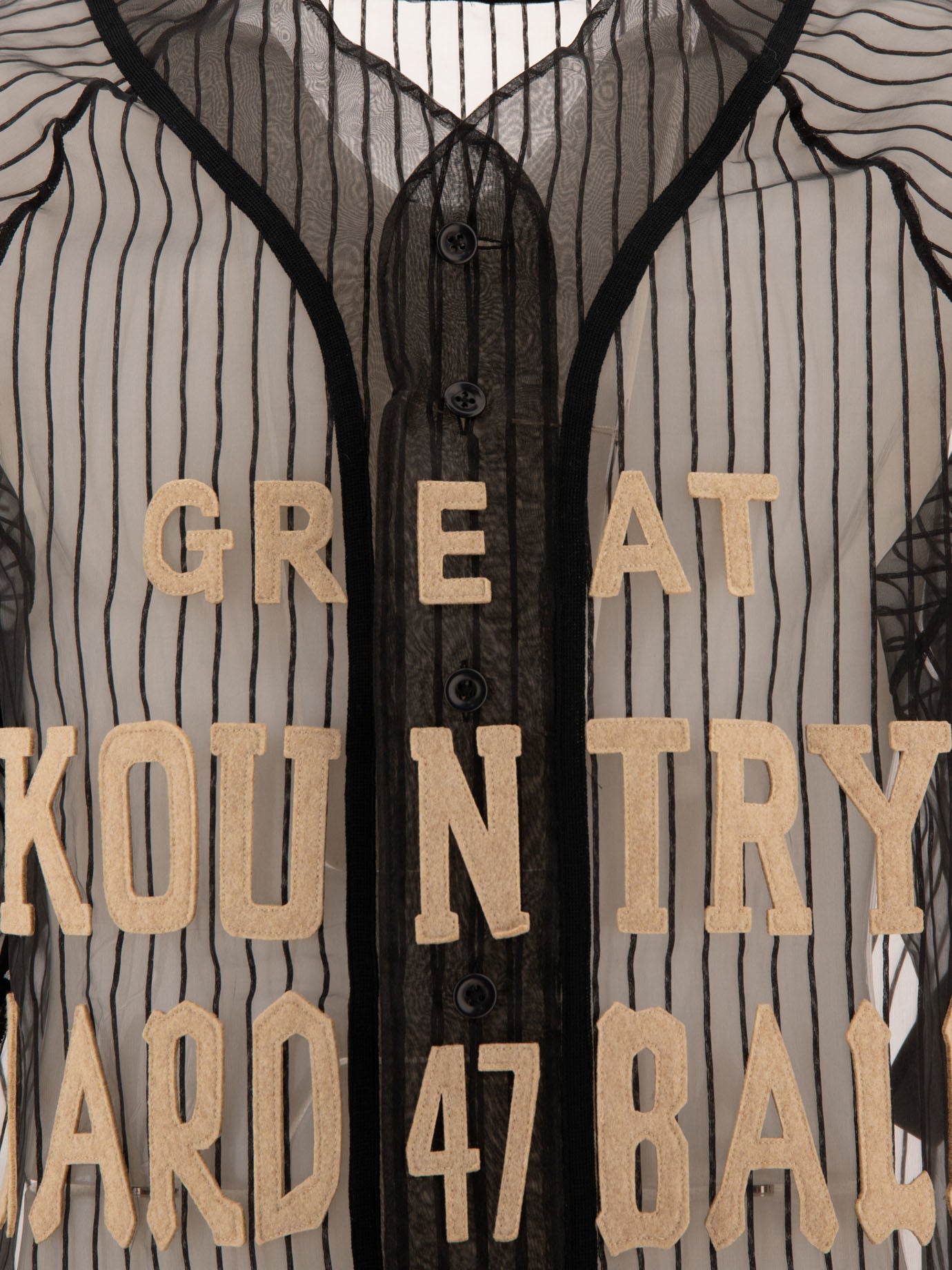 KAPITAL "Sheer Great Kountry" shirt Black