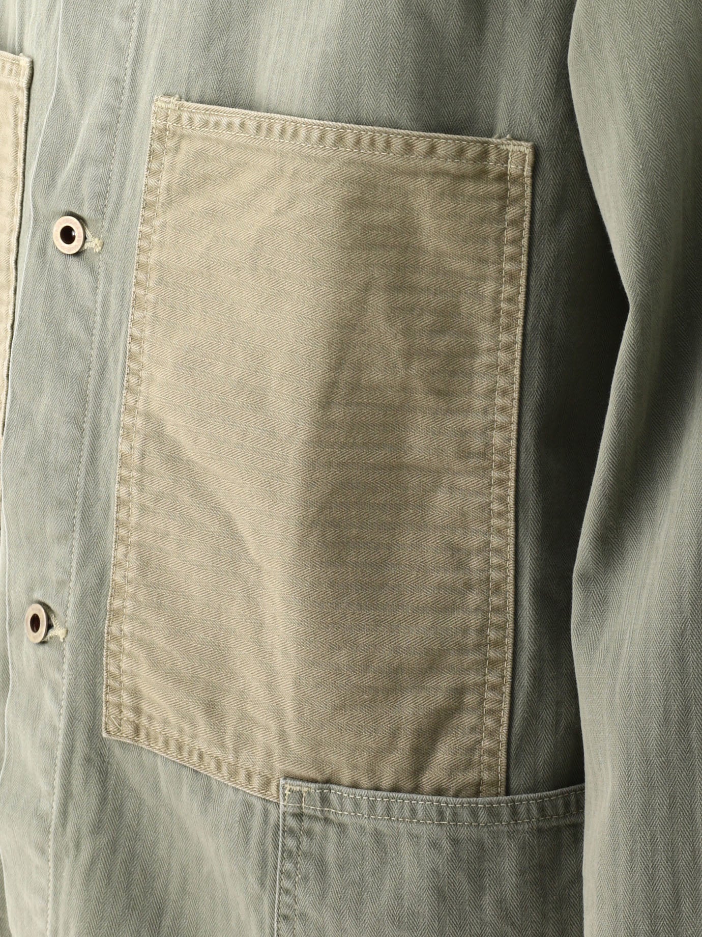 Overshirt jackets Solid colour  Green - OrSlow Men | PDP | VIETTI Online Store | Zoom-Modal_4
