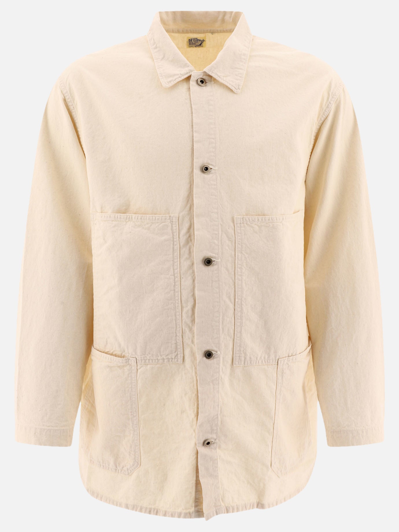 "Utility" twill overshirt