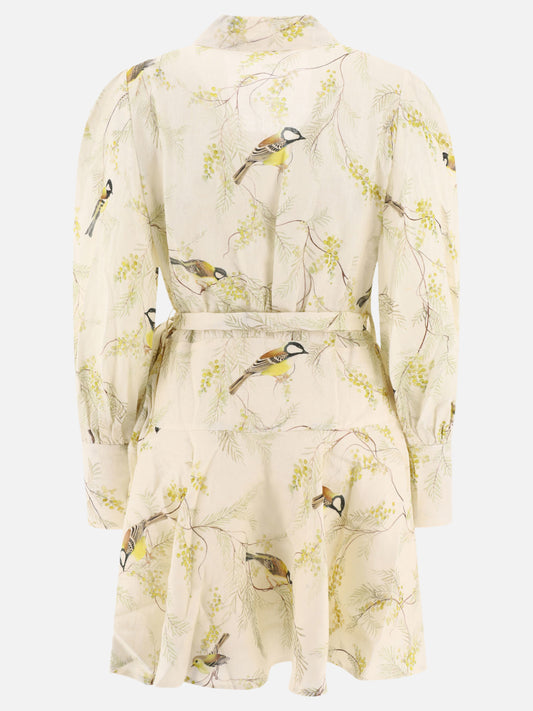 Mini dresses 100% linen  Beige - Zimmermann Women | PLP | VIETTI Online Store | 2
