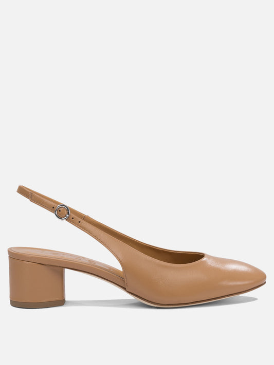 Slingbacks 100% nappa leather - 100% cow leather  Beige - Aeyde Women | PDP | VIETTI Online Store 
