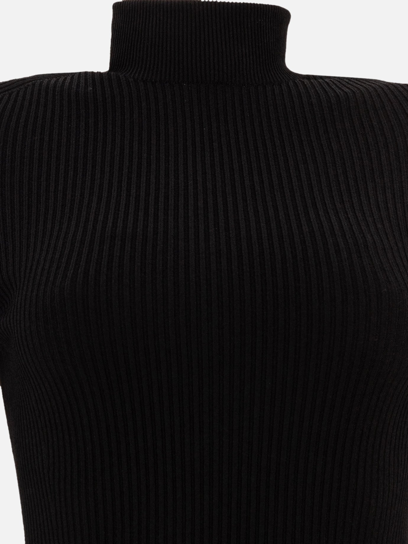 Alaïa Rib-knit bodysuit Black