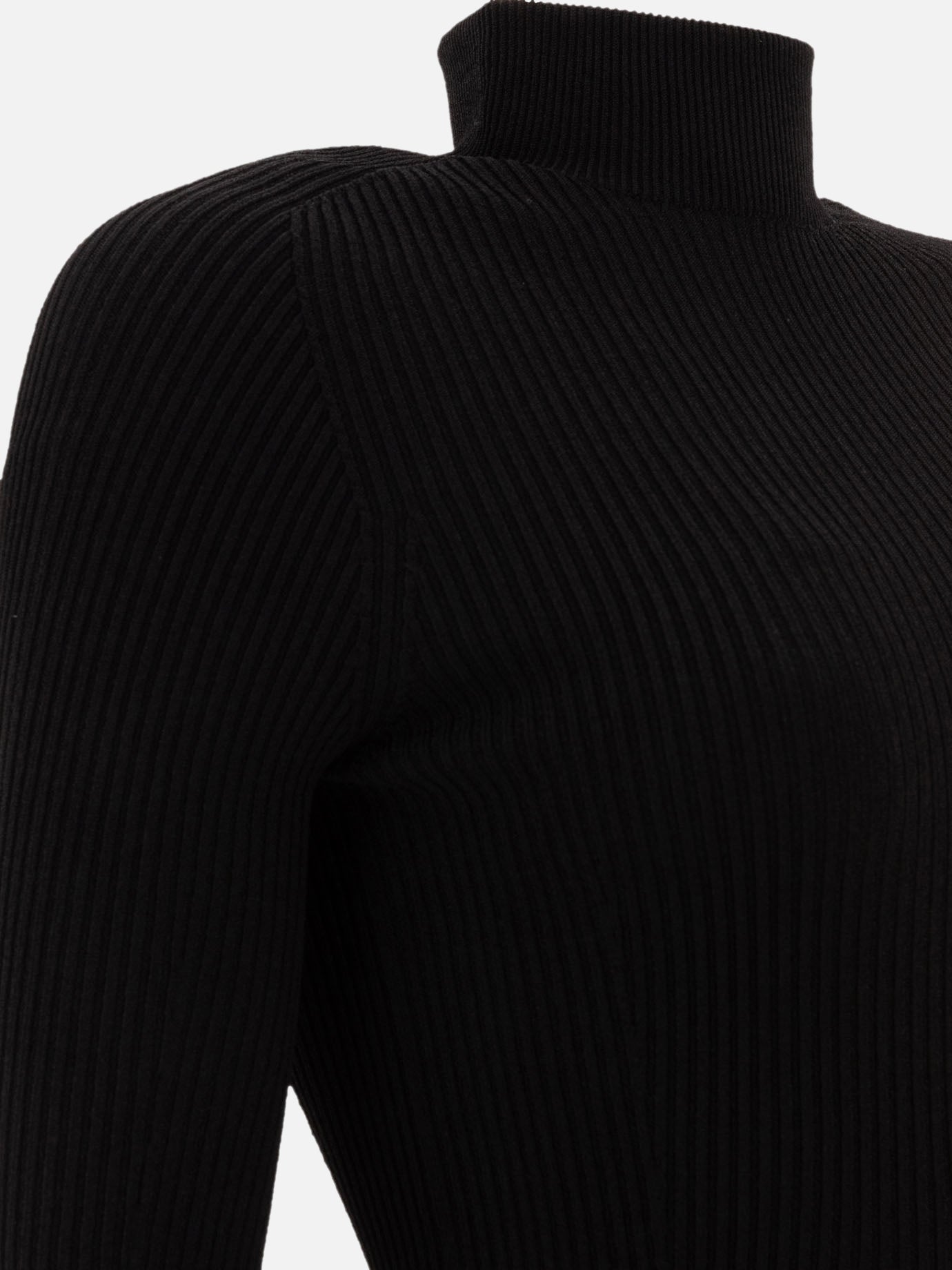 Alaïa Rib-knit bodysuit Black