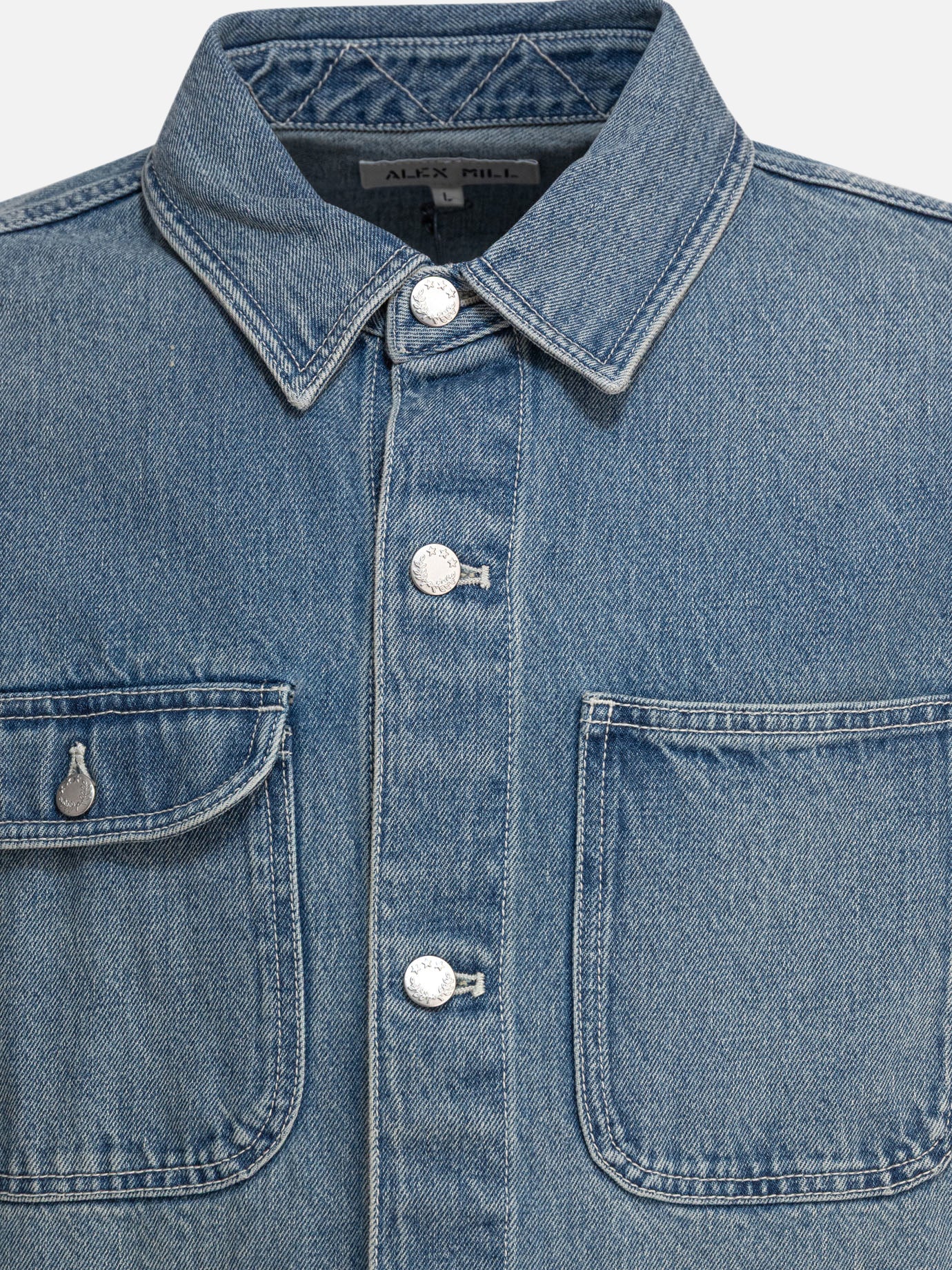 Denim jackets Denim  Light blue - Alex Mill Men | PDP | VIETTI Online Store | Zoom-Modal_3
