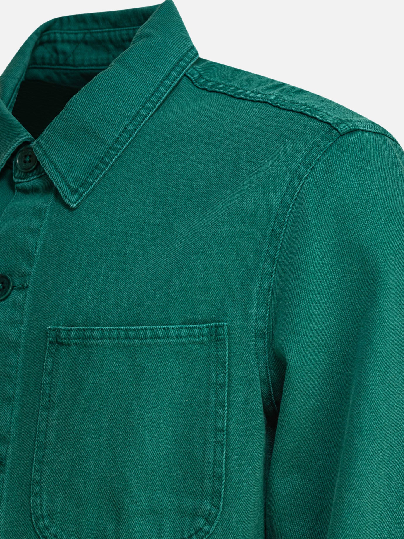 Overshirt jackets Solid colour  Green - Alex Mill Men | PDP | VIETTI Online Store | thumbnail_4