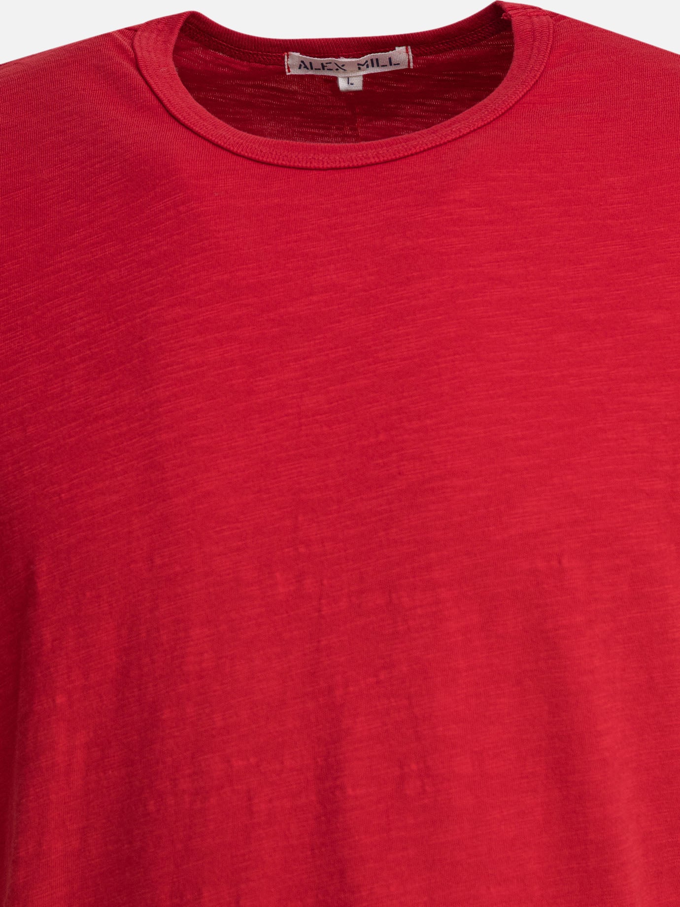 Crewneck t-shirts Solid colour  Red - Alex Mill Men | PDP | VIETTI Online Store | thumbnail_3