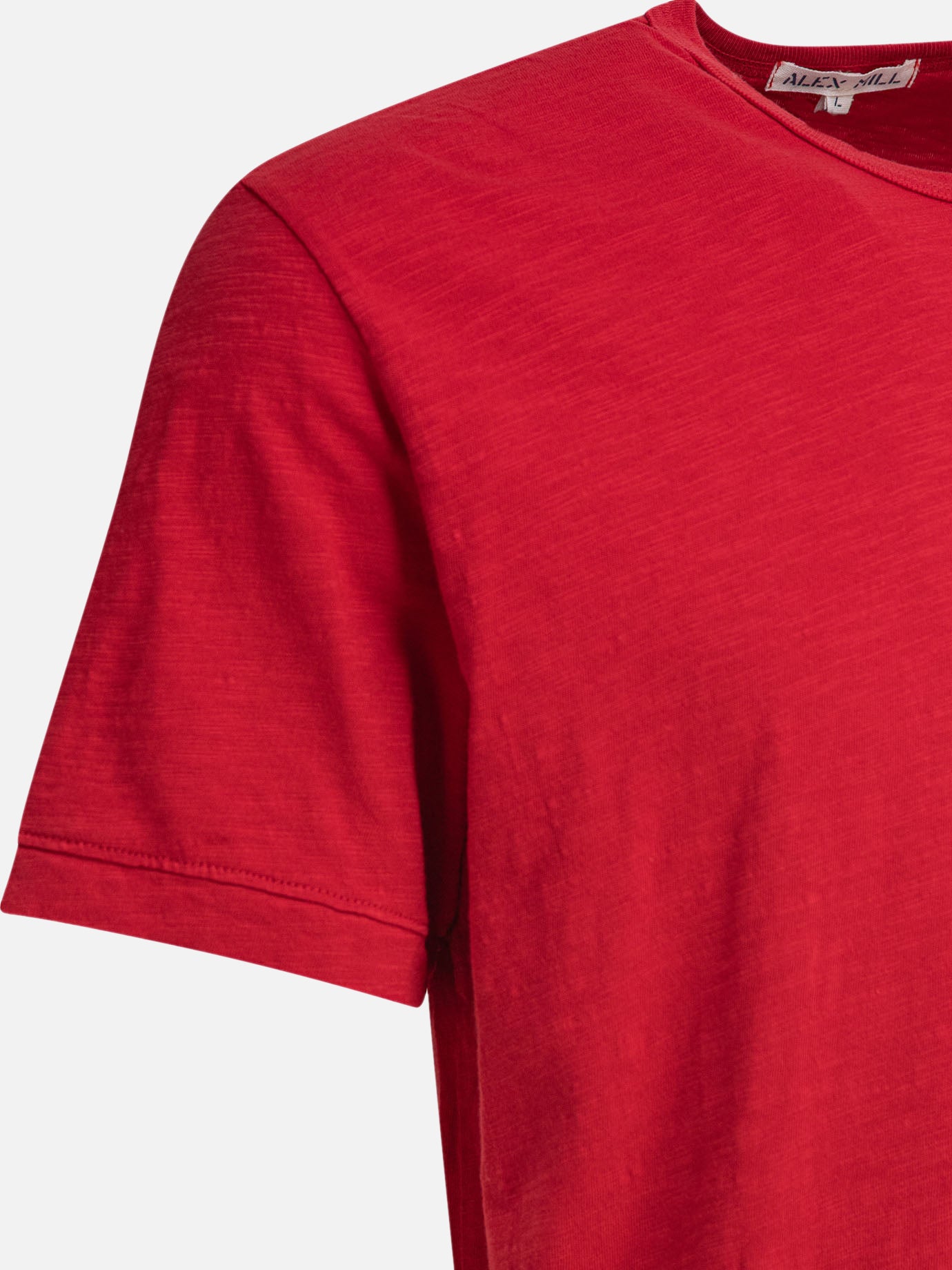 Crewneck t-shirts Solid colour  Red - Alex Mill Men | PDP | VIETTI Online Store | thumbnail_4