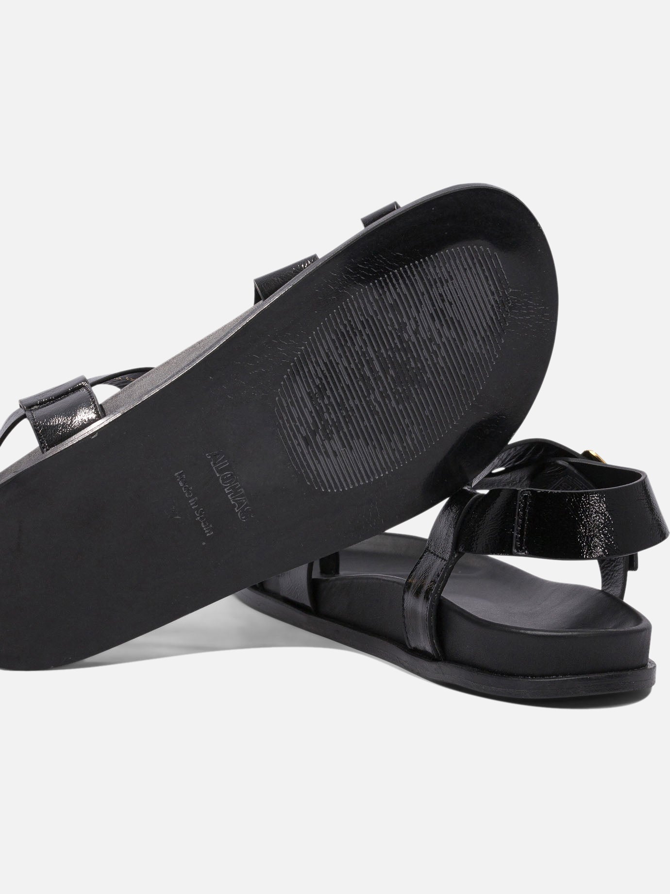 Flat sandals 100% cow leather - 100% cuerolite  Black - Alohas Women | PDP | VIETTI Online Store | Zoom-Modal_5
