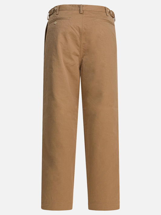 Leisure trousers Solid colour  Brown - Auralee Men | PDP | VIETTI Online Store | 2
