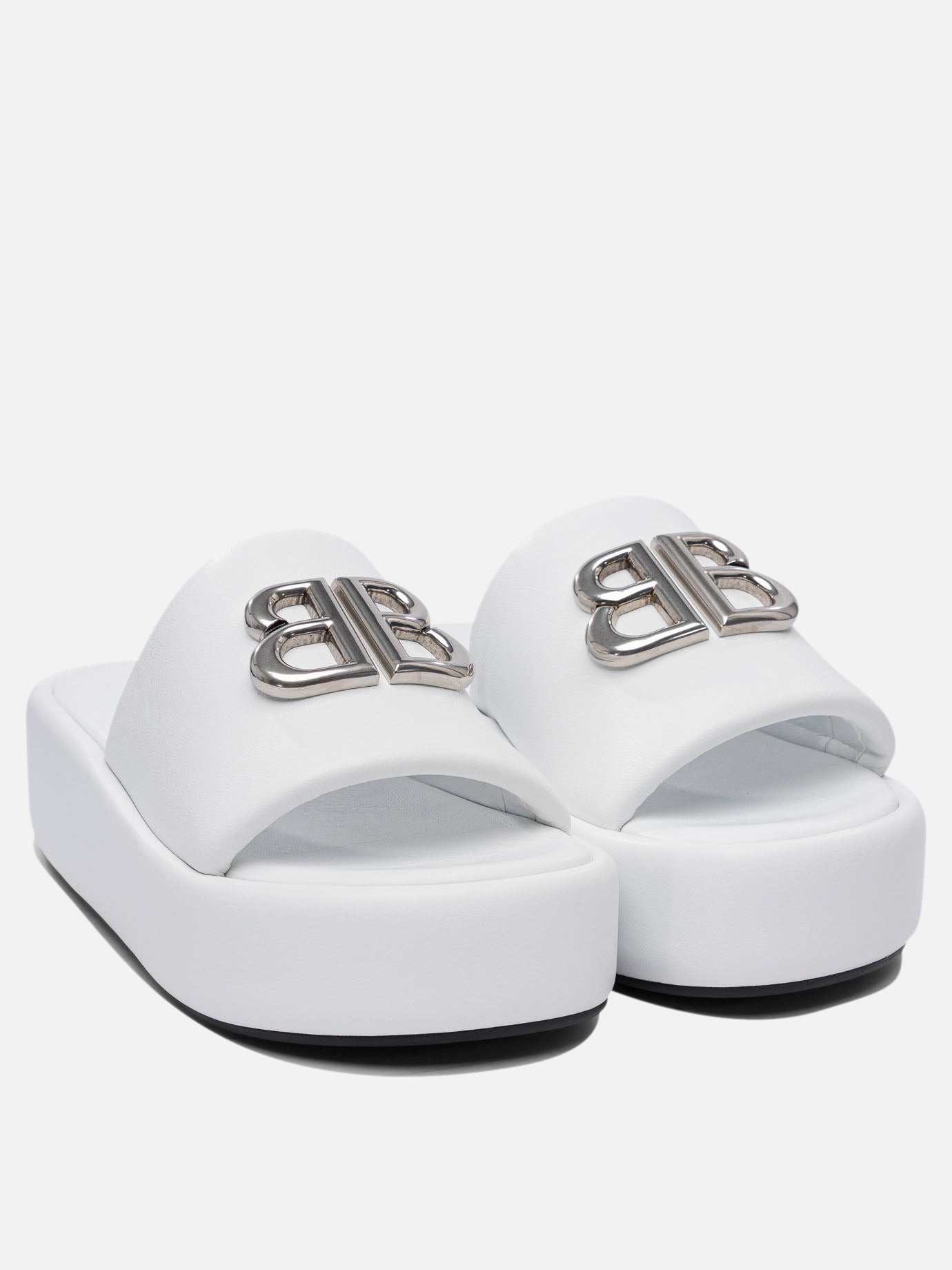 Balenciaga "Rise" 55 mm slides White