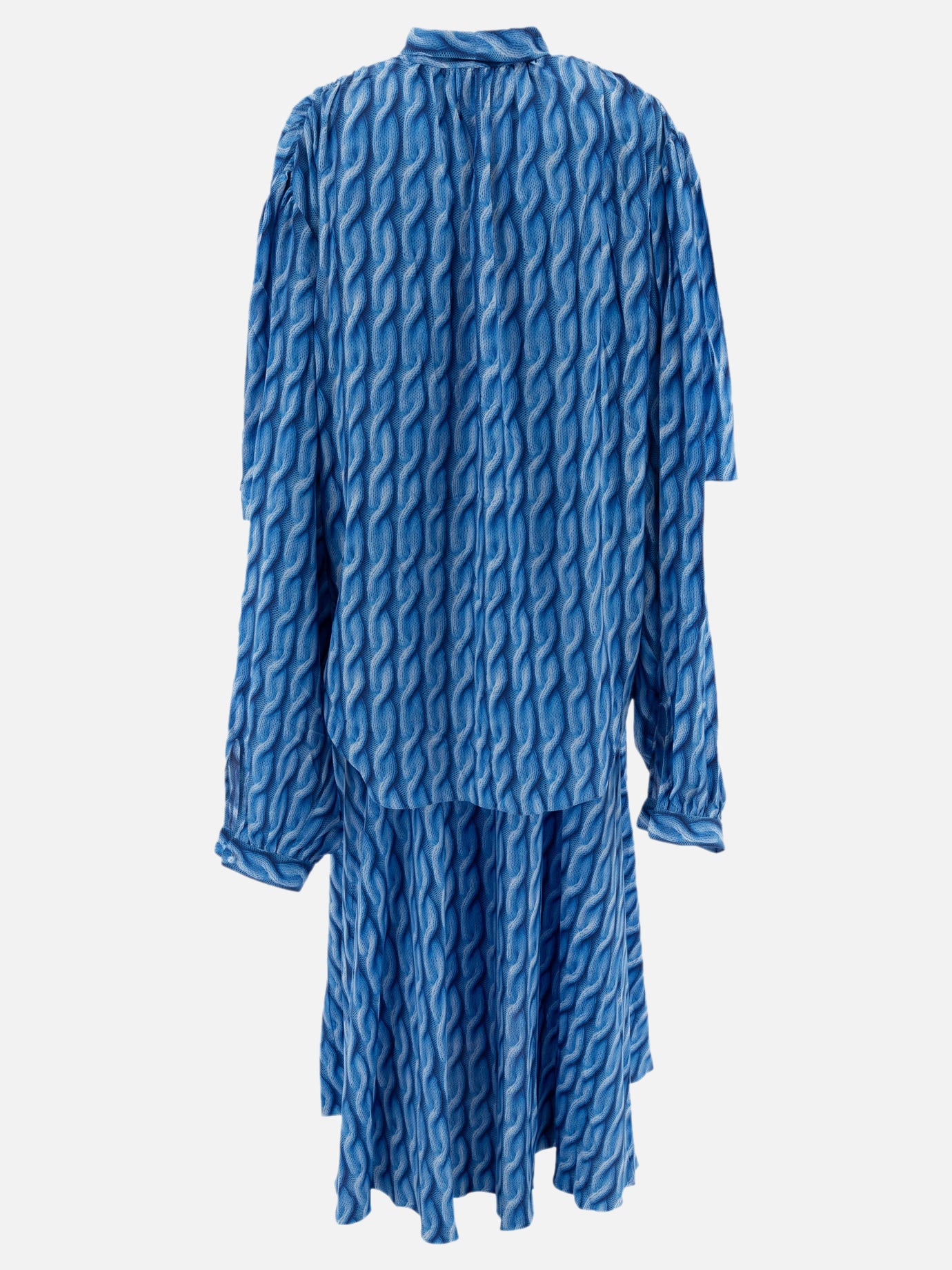 Long dresses Print  Blue - Balenciaga Women | PDP | VIETTI Online Store | thumbnail_2
