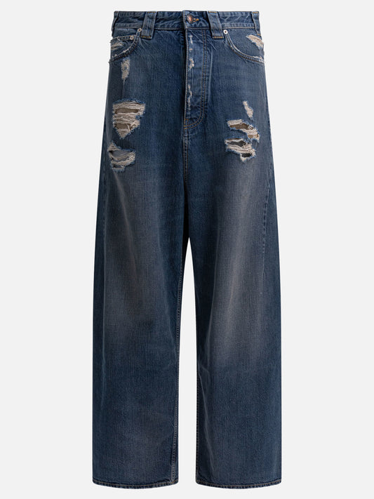 Wide-leg jeans Denim  Blue - Balenciaga Men | PDP | VIETTI Online Store 
