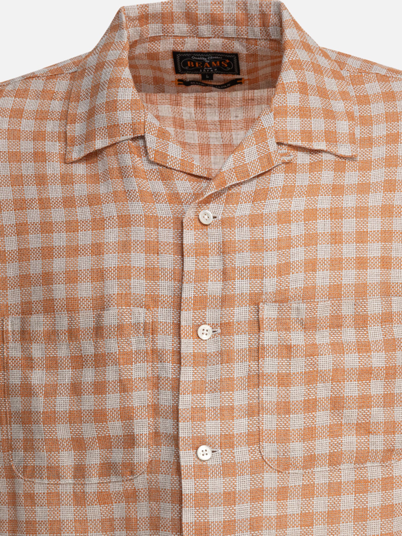 Beams Plus "Panama" Shirt Orange