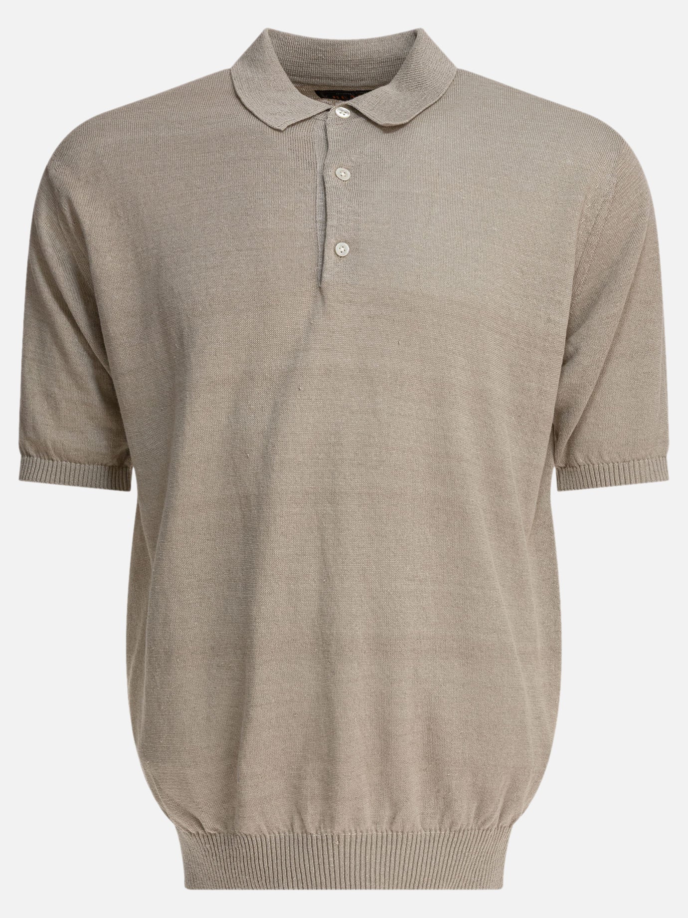 Beams Plus Hemp polo shirt Grey