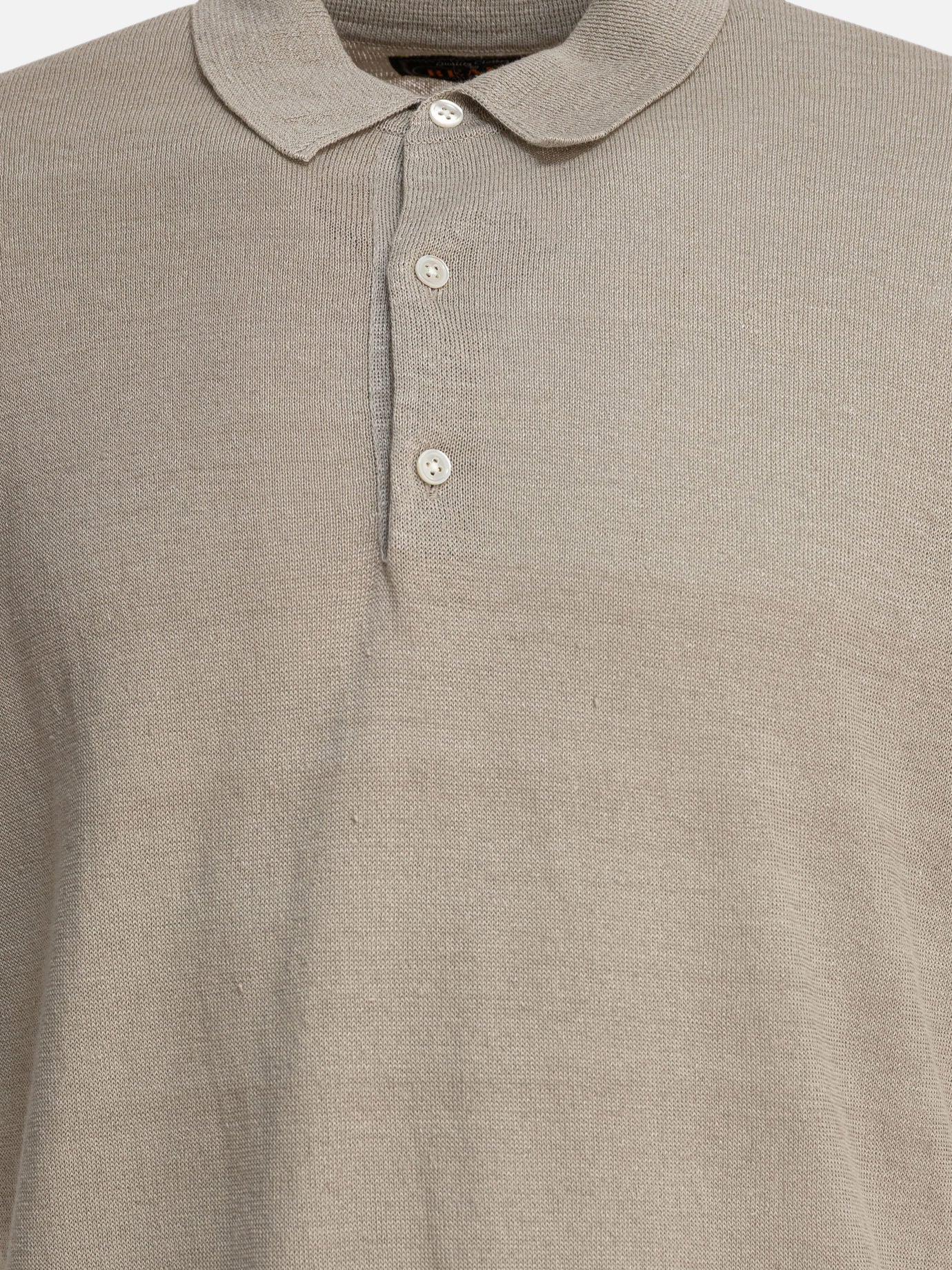 Beams Plus Hemp polo shirt 17150047_S Grey thumbnail_3