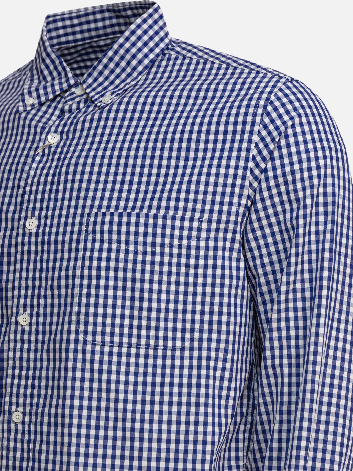 Beams Plus &quot;Gingham Check&quot; Shirt 17201032_S Blue thumbnail_4