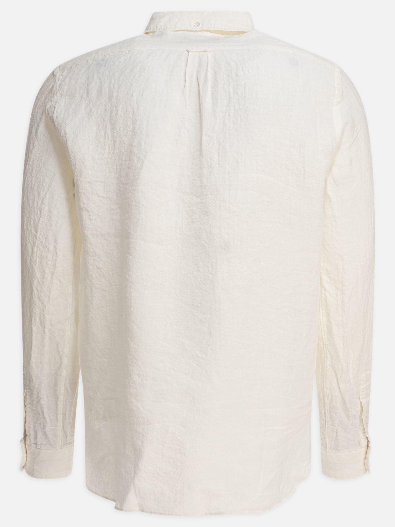 Beams Plus "Linen Solid" Shirt White