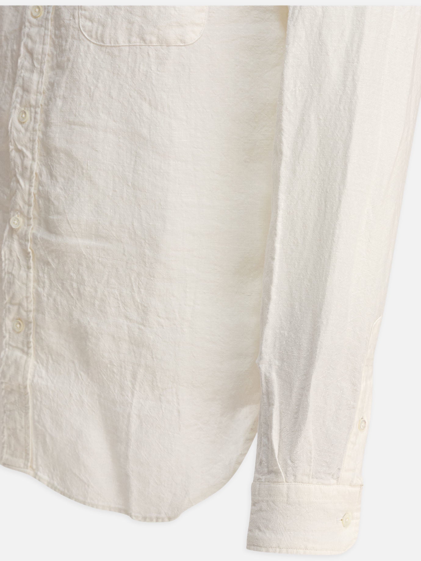 Beams Plus &quot;Linen Solid&quot; Shirt 18874128_S White thumbnail_4