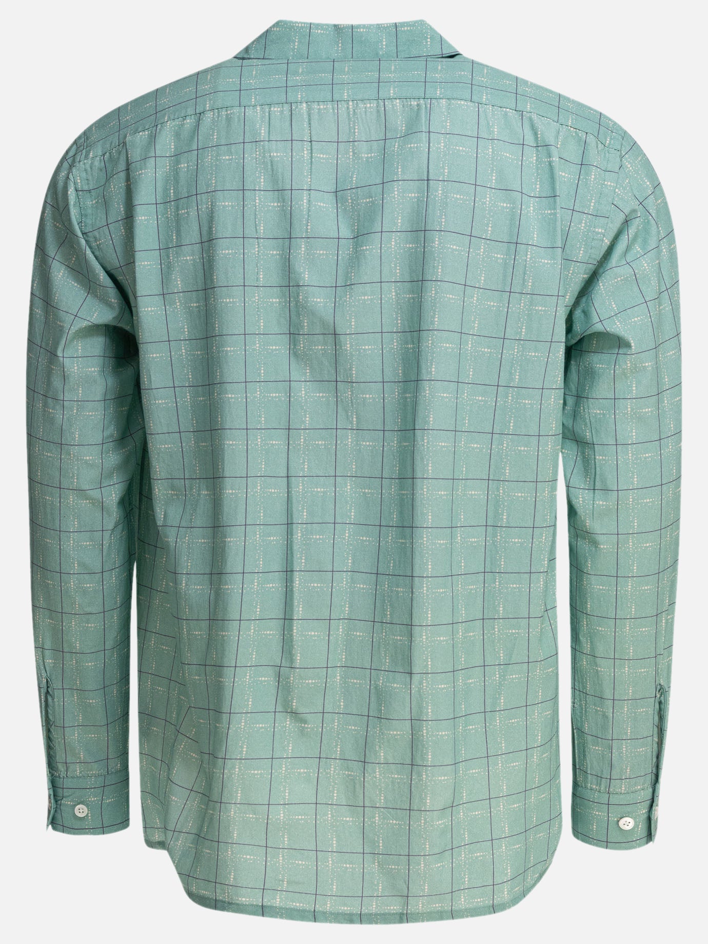 Beams Plus Camp collar shirt 13254703_S Green thumbnail_2