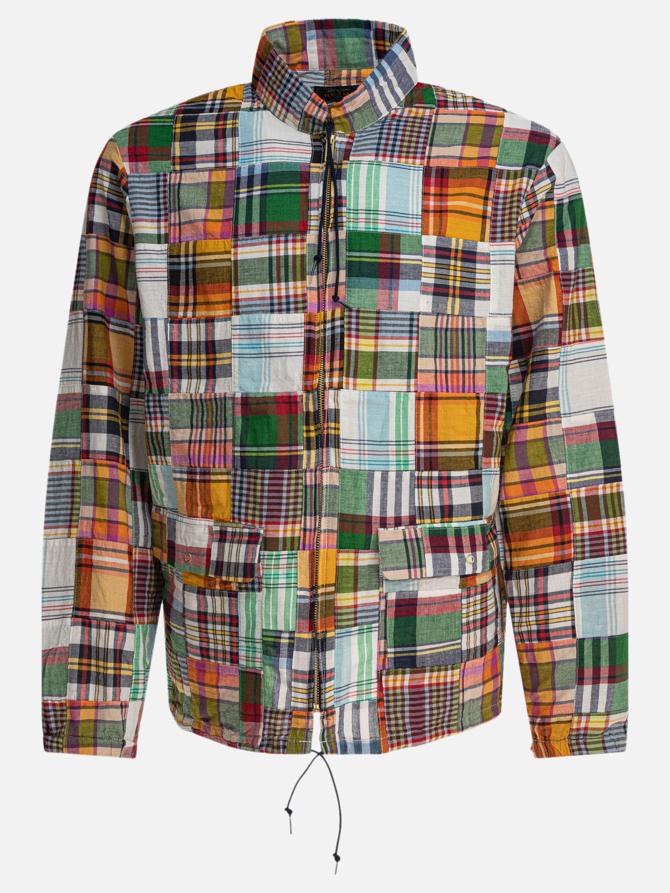 Beams Plus &quot;Swing Patchwork Madras&quot; Jacket 11540958_S Green thumbnail_1