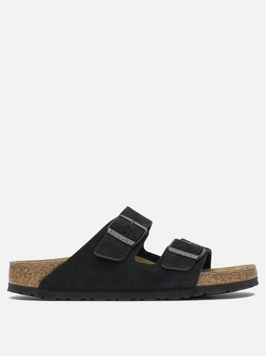 Slides 100% suede - 100% EVA  Black - Birkenstock Men | PLP | VIETTI Online Store 
