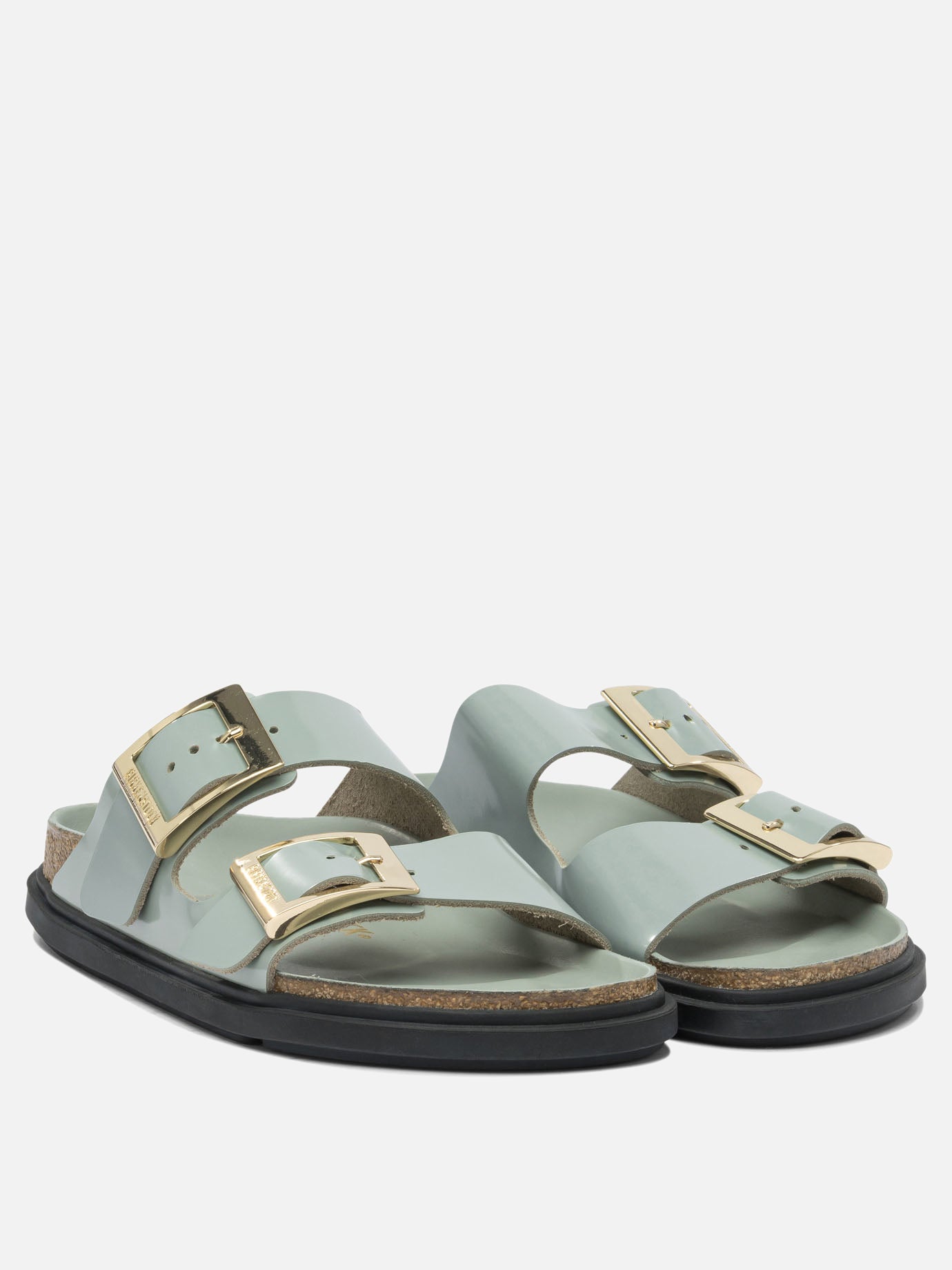 Flat sandals 100% leather - 100% eva  Green - Birkenstock Women | PDP | VIETTI Online Store | thumbnail_2
