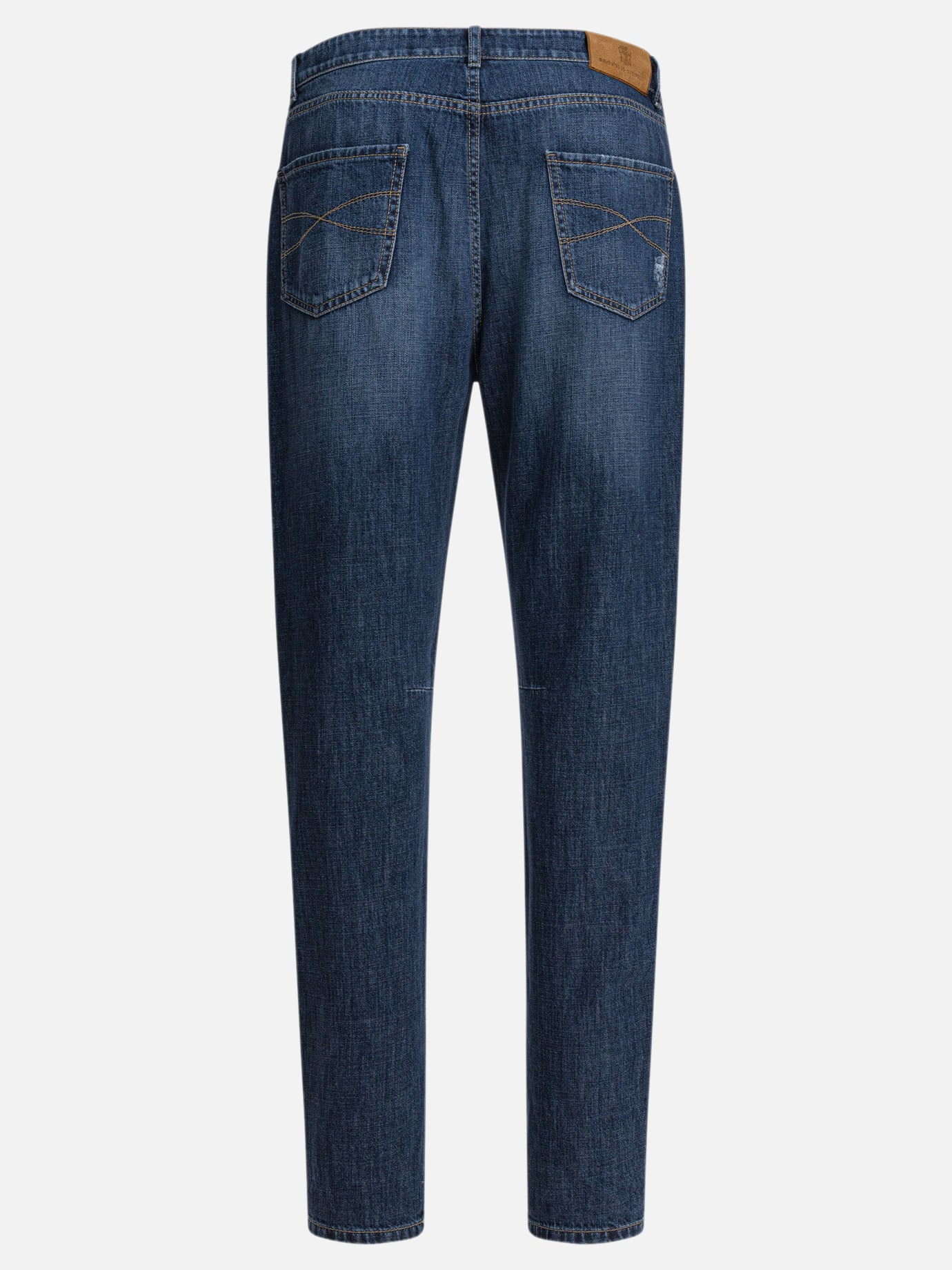Straight-leg jeans Denim  Blue - Brunello Cucinelli Men | PDP | VIETTI Online Store | thumbnail_2