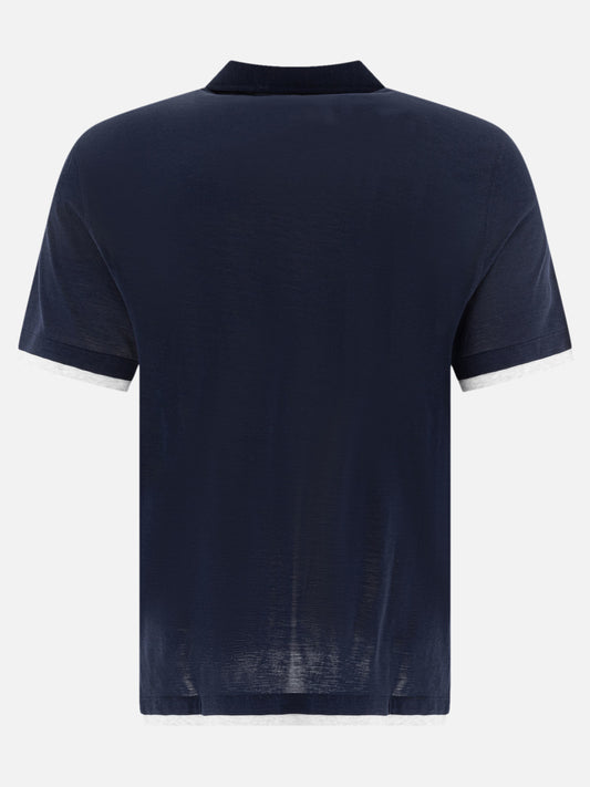 Polo shirts with buttons Solid colour  Blue - Brunello Cucinelli Men | PLP | VIETTI Online Store | 2
