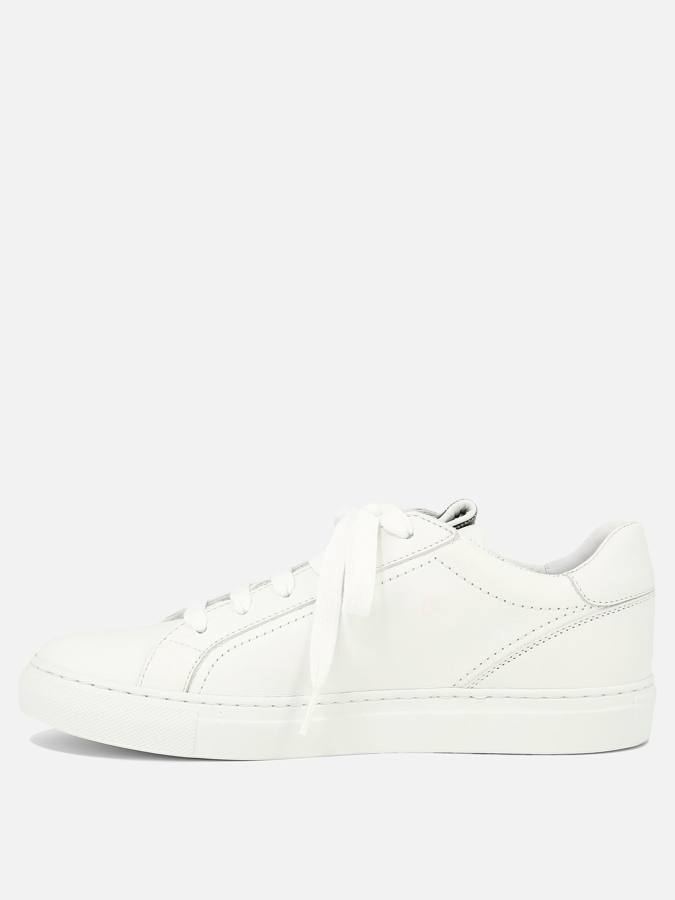 Low top sneakers 100% leather - 100% rubber  White - Brunello Cucinelli Women | PDP | VIETTI Online Store | Zoom-Modal_3
