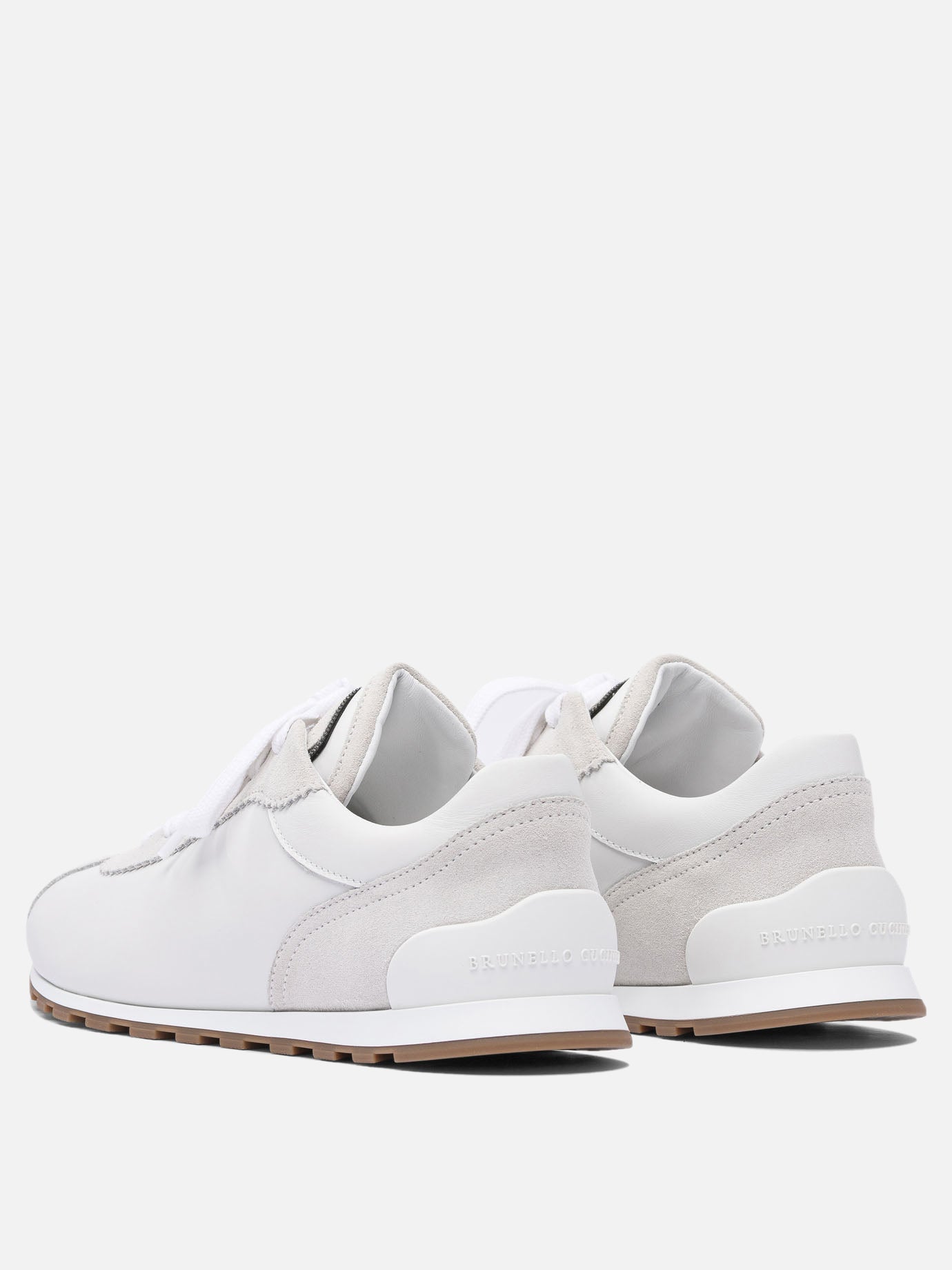 Low top sneakers 100% leather - 100% rubber  White - Brunello Cucinelli Women | PDP | VIETTI Online Store | thumbnail_4