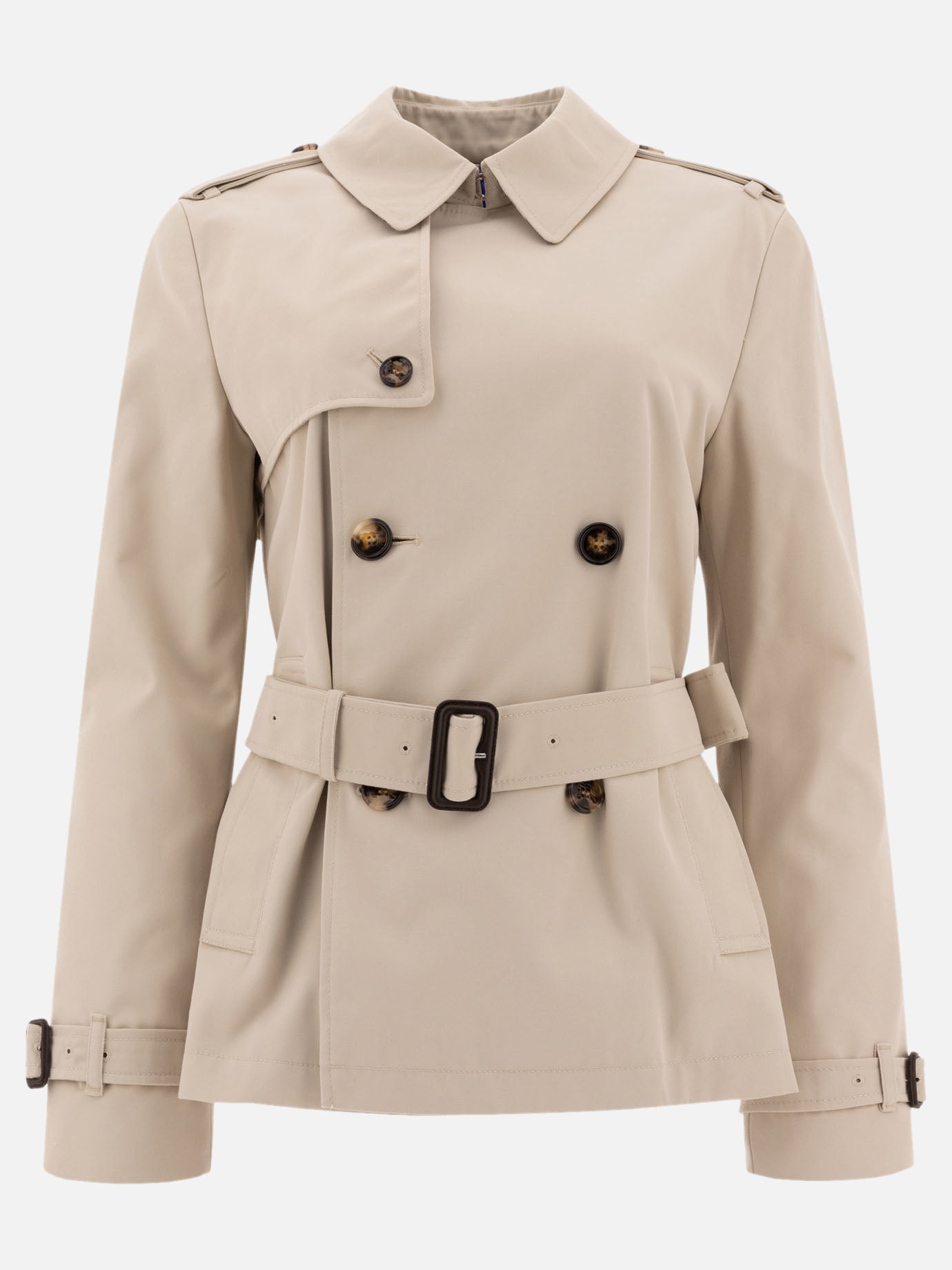 Burberry Cotton blend trench jacket 14972264_08 Brown thumbnail_1