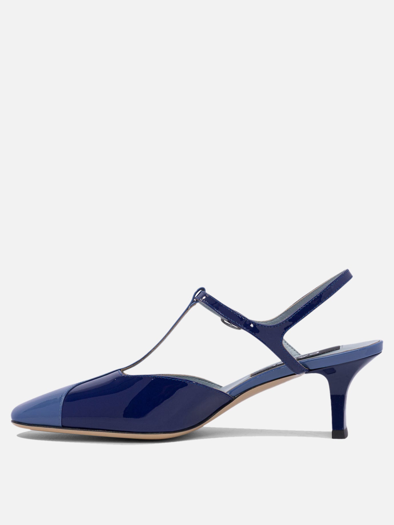 Heeled sandals 100% calf leather - 100% calf  Blue - Carel Women | PDP | VIETTI Online Store | thumbnail_3