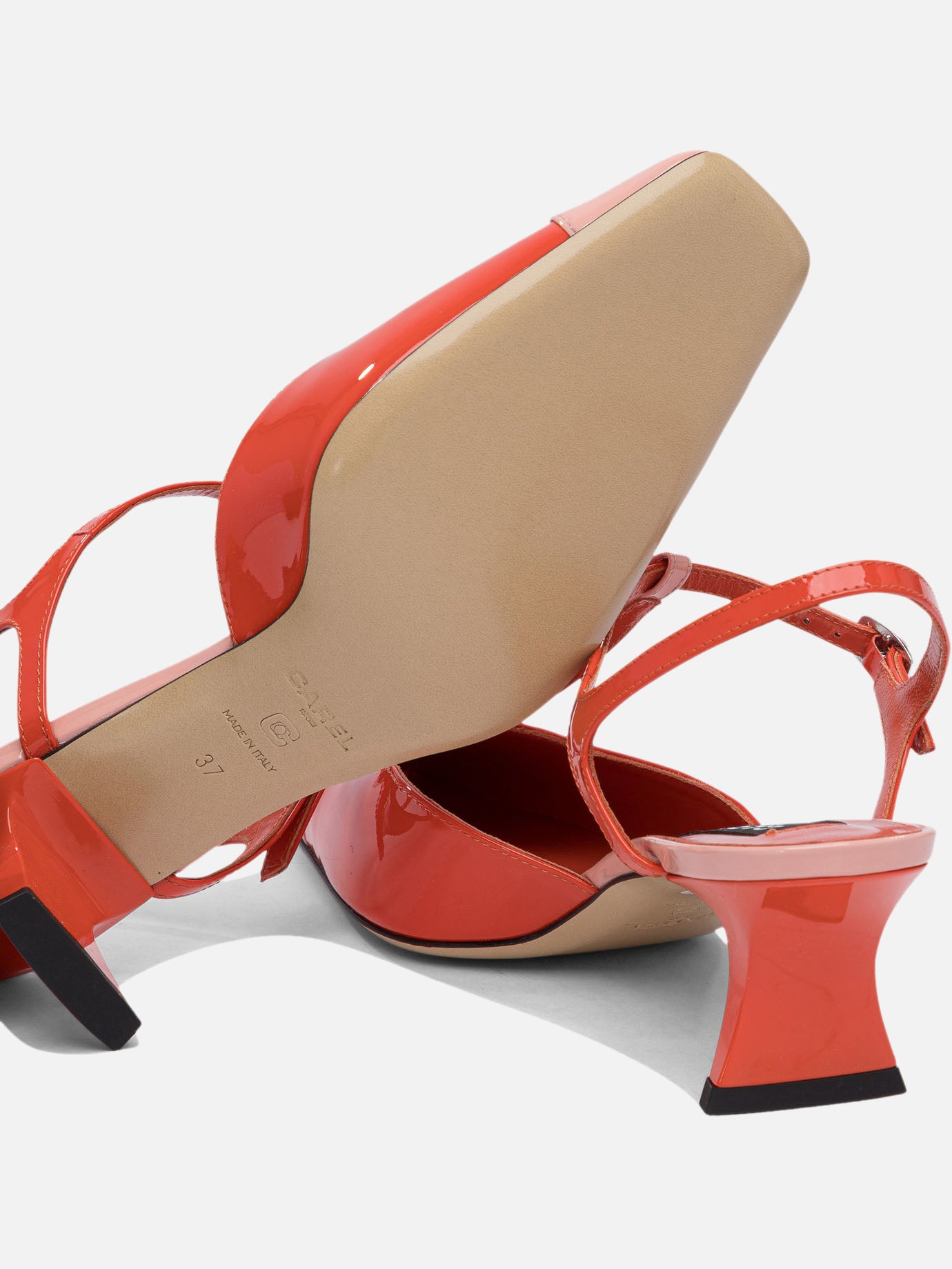 Heeled sandals 100% calf leather - 100% calf  Red - Carel Women | PDP | VIETTI Online Store | thumbnail_5