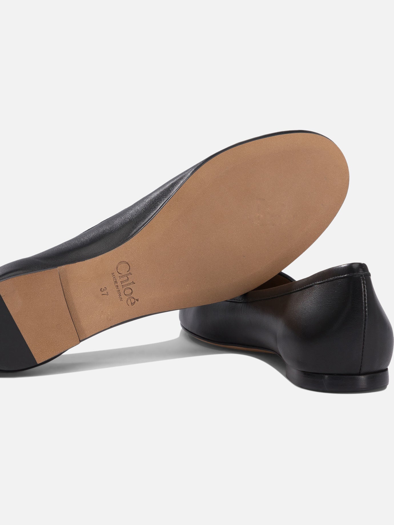 Classic ballet flats 100% leather - 100% leather  Black - Chloé Women | PDP | VIETTI Online Store | thumbnail_5